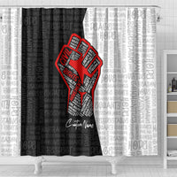 Personalized Civil Rights Movement Justice Fist Shower Curtain