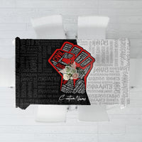 Personalized Civil Rights Movement Justice Fist Tablecloth - Wonder Print Shop