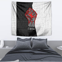 Personalized Civil Rights Movement Justice Fist Tapestry - Wonder Print Shop