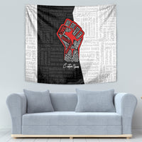 Personalized Civil Rights Movement Justice Fist Tapestry - Wonder Print Shop