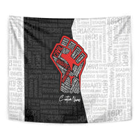 Personalized Civil Rights Movement Justice Fist Tapestry - Wonder Print Shop