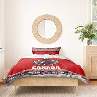 Haida Hockey Canada Bedding Set Maple Leaf