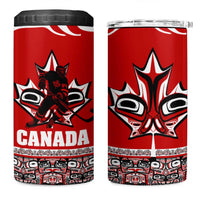 Haida Hockey Canada 4 in 1 Can Cooler Tumbler Maple Leaf