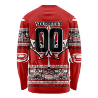 Haida Hockey Canada Long Sleeve Shirt Maple Leaf