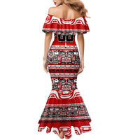 Haida Hockey Canada Mermaid Dress Maple Leaf