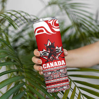 Haida Hockey Canada Skinny Tumbler Maple Leaf