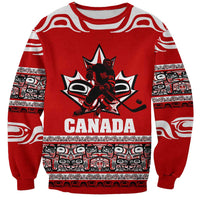 Haida Hockey Canada Sweatshirt Maple Leaf
