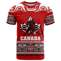 Haida Hockey Canada T Shirt Maple Leaf