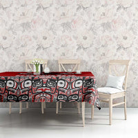 Haida Hockey Canada Tablecloth Maple Leaf