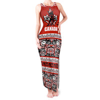 Haida Hockey Canada Tank Maxi Dress Maple Leaf