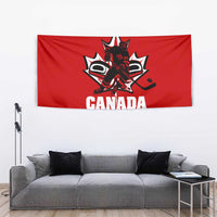 Haida Hockey Canada Tapestry Maple Leaf