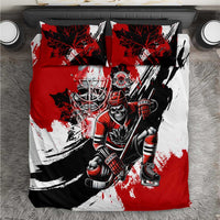 Canada Hockey Skull Life and Death Bedding Set