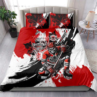 Canada Hockey Skull Life and Death Bedding Set