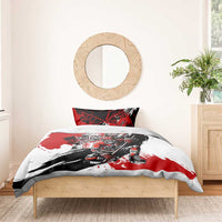 Canada Hockey Skull Life and Death Bedding Set