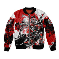 Canada Hockey Skull Life and Death Bomber Jacket