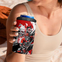 Canada Hockey Skull Life and Death 4 in 1 Can Cooler Tumbler