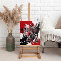 Canada Hockey Skull Life and Death Canvas Wall Art