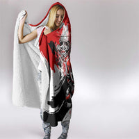 Canada Hockey Skull Life and Death Hooded Blanket