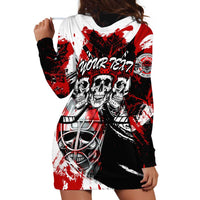 Canada Hockey Skull Life and Death Hoodie Dress