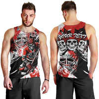 Canada Hockey Skull Life and Death Men Tank Top