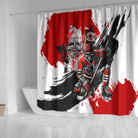 Canada Hockey Skull Life and Death Shower Curtain