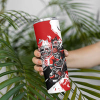 Canada Hockey Skull Life and Death Skinny Tumbler