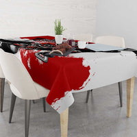 Canada Hockey Skull Life and Death Tablecloth