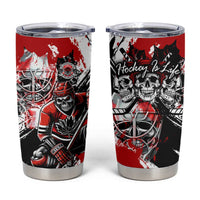 Canada Hockey Skull Life and Death Tumbler Cup