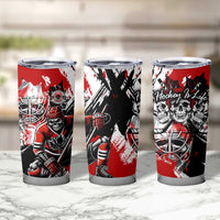 Canada Hockey Skull Life and Death Tumbler Cup