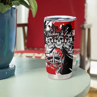 Canada Hockey Skull Life and Death Tumbler Cup