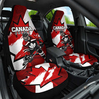 Canada Hockey Warrior Car Seat Cover Bold Maple Leaf Sports Art