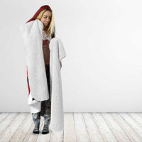 Canada Hockey Warrior Hooded Blanket Bold Maple Leaf Sports Art