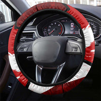 Canada Hockey Warrior Steering Wheel Cover Bold Maple Leaf Sports Art