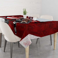 Canada Hockey Warrior Tablecloth Bold Maple Leaf Sports Art