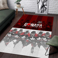 Canada Super Team Area Rug Dynamic Ice Hockey Legacy