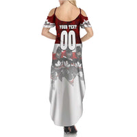 Canada Super Team Family Matching Summer Maxi Dress and Hawaiian Shirt Dynamic Ice Hockey Legacy