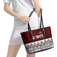 Canada Super Team Leather Tote Bag Dynamic Ice Hockey Legacy