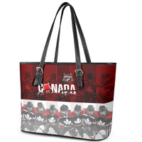 Canada Super Team Leather Tote Bag Dynamic Ice Hockey Legacy