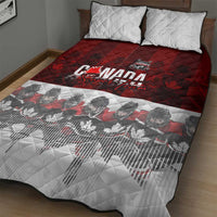 Canada Super Team Quilt Bed Set Dynamic Ice Hockey Legacy