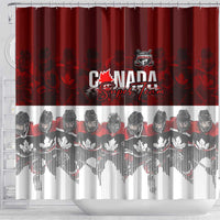 Canada Super Team Shower Curtain Dynamic Ice Hockey Legacy