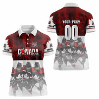 Canada Super Team Women Polo Shirt Dynamic Ice Hockey Legacy