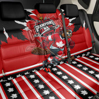 Champions Canada Hockey Back Car Seat Cover Fierce Beaver on Ice