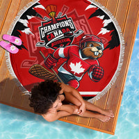 Champions Canada Hockey Beach Blanket Fierce Beaver on Ice