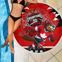 Champions Canada Hockey Beach Blanket Fierce Beaver on Ice