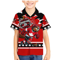 Personalized Champions Canada Hockey Family Matching Mermaid Dress and Hawaiian Shirt Fierce Beaver on Ice