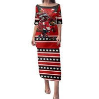 Personalized Champions Canada Hockey Family Matching Puletasi and Hawaiian Shirt Fierce Beaver on Ice