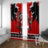 Champions Canada Hockey Window Curtain Fierce Beaver on Ice