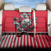 Polar Bear Hockey Canada Back Car Seat Cover Maple Leaf Ice Warrior