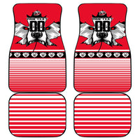 Polar Bear Hockey Canada Car Mats Maple Leaf Ice Warrior