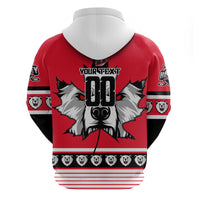 Personalized Polar Bear Hockey Canada Hoodie Maple Leaf Ice Warrior